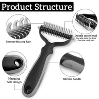 Stainless Steel Pet Grooming Tool – Brush Dog Cat