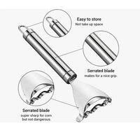 Home Y-shaped Corn Peeler – Stainless Steel Fast