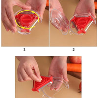 3in1 Magic Trio Peeler – Set Slicer Shredder