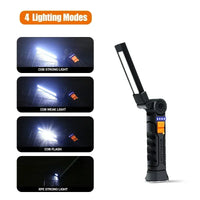 Cob LED Flashlight USB Accessory – Rechargeable Work Light