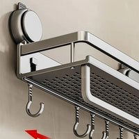 Drill Suction Cup Rack – Bathroom Shelf Toilet