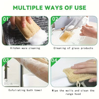 Gentle Body Scrubber Shower Accessory – Bath Bamboo Fiber