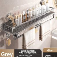 Drill Suction Cup Rack – Bathroom Shelf Toilet