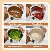Rice Washer Strainer – Bowl Stainless Steel