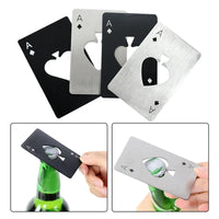 Poker Shaped Bottle Can Opener – Stainless Steel Credit