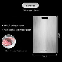 Stainless Steel Panel Chopping Board – Kitchen Household Thickened