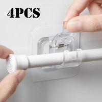 Adhesive Hooks Punch-free Curtain – Rod Clip Hook