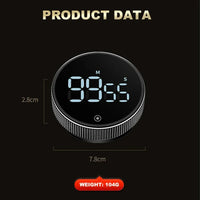 Focus Timer – Magnetic Digital Timer for Deep Work & ADHD-Friendly Productivity | Everyday Home Deal