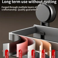 Drill Suction Cup Rack – Bathroom Shelf Toilet