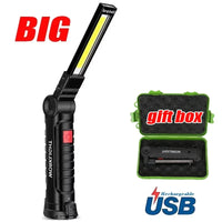 Cob LED Work Light – USB Rechargeable Flashlight