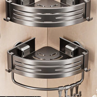 Aluminum Bathroom Storage Shelf – Triangle Basket Wall
