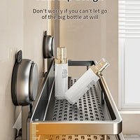 Drill Suction Cup Rack – Bathroom Shelf Toilet