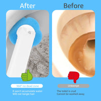 Toilet Brush and Holder Set with Disposable Refills Replacement Head Cleaning Kit Bathroom Cleaning Brush WC Accessories Tool