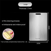 Stainless Steel Panel Chopping Board – Kitchen Household Thickened