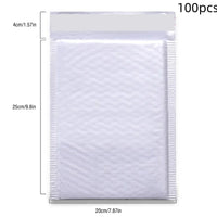 100Pcs White Bubble Envelopes With Bubble Buffering And AntiCollision SelfAdhesive Sealing Strips For Express Packaging
