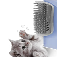 Wall Mount Corner Cat Accessory – Self Groomer Comb