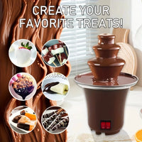 3-Tier Mini Chocolate Fountain – Electric Fondue Machine for Parties (10 oz)