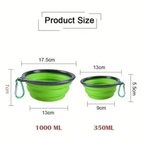 Folding Portable Silicone Dog Accessory – Feeder Bowl Pet