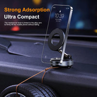 Foldable Magnetic Car Phone Holder – N52 Magnet 360