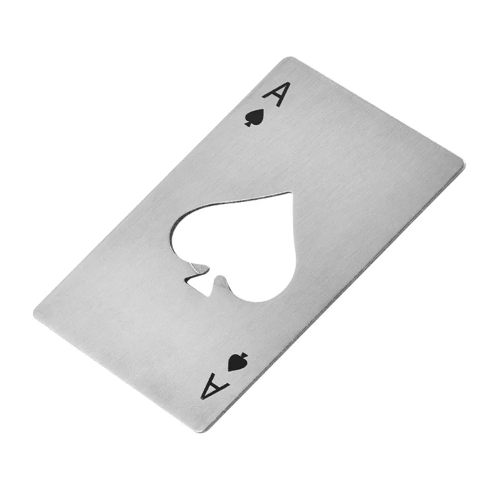 Poker Shaped Bottle Can Opener – Stainless Steel Credit