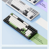 AULA F99 Gaming Mechanical Keyboard 99 Keys Gasket Structure Wireless Bluetooth Wired Hot Swappable PBT Gasket RGB For PC Laptop