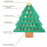 Hanging Christmas Tree Pocket Organizer – 41" DIY Advent Calendar & Treat Display