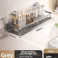 Drill Suction Cup Rack – Bathroom Shelf Toilet