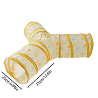 Collapsible Cat Tunnel – Crinkle Play Tube with Dangling Ball Toy