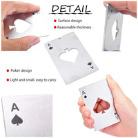 Poker Shaped Bottle Can Opener – Stainless Steel Credit