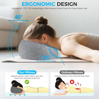 Ergonomics Lying Down Pillow – Memory Foam Breathable
