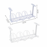 Under Desk Cable Management Tray – Power Strip & Cord Organizer