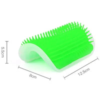 Wall Mount Corner Cat Accessory – Self Groomer Comb