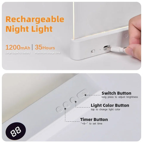 Flat Panel Book Light – Eye Protection Night