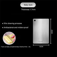 Stainless Steel Panel Chopping Board – Kitchen Household Thickened