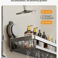Drill Suction Cup Rack – Bathroom Shelf Toilet