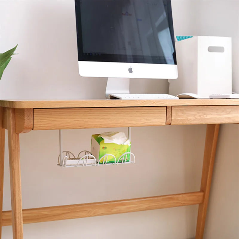 Under Desk Cable Management Tray – Power Strip & Cord Organizer