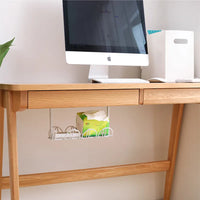 Under Desk Cable Management Tray – Power Strip & Cord Organizer