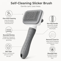 Universal Pet Detangling Brush – Massages Out Knots