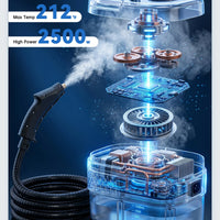 2500W High Temperature Steam Cleaner – 110V Portable Handheld