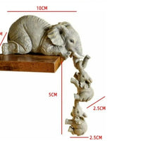 Cute Elephant Hug Baby Product – Doll Resin Handicraft