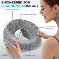 Ergonomics Lying Down Pillow – Memory Foam Breathable