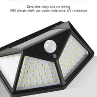 100LED Solar Wall Lamp – Outdoor Lampwaterproof Motion