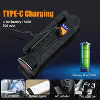Cob LED Flashlight USB Accessory – Rechargeable Work Light