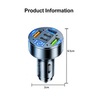 250W Ports Car Charger – Fast Charging Qc3.0