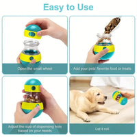 Interactive Dog Snack Dispenser Toy – Slow Feeder Puzzle Ball for Healthy Eating (2 Colors)