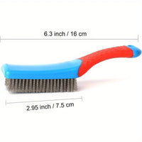 Stainless Steel Wire Brush – Comfortable Plastic Handle