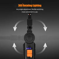 Cob LED Flashlight USB Accessory – Rechargeable Work Light