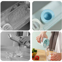 Silicone Ice Cube Tray – Round Bucket