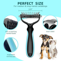 Stainless Steel Pet Grooming Tool – Brush Dog Cat