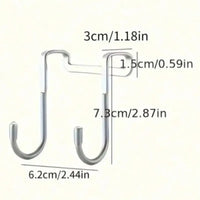 Silver Metal Seamless Hooks – Kitchens Bathrooms Wardrobes